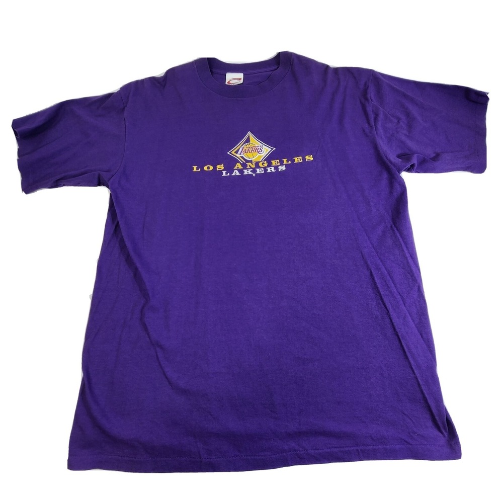 Vintage LA Lakers T Shirt Los Angeles NBA Kobe Single Stitch Made in USA Sz XL